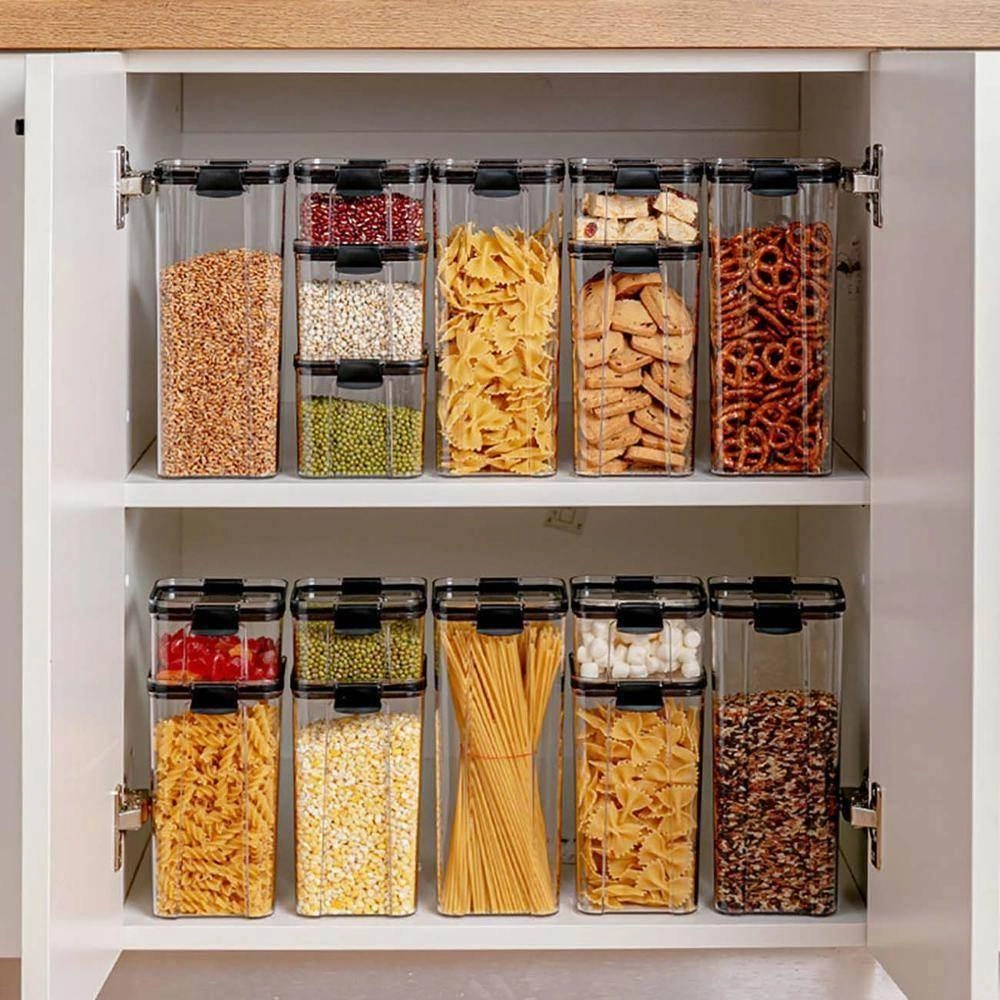 Transparent Grain Storage Container - Airtight Food Organizer