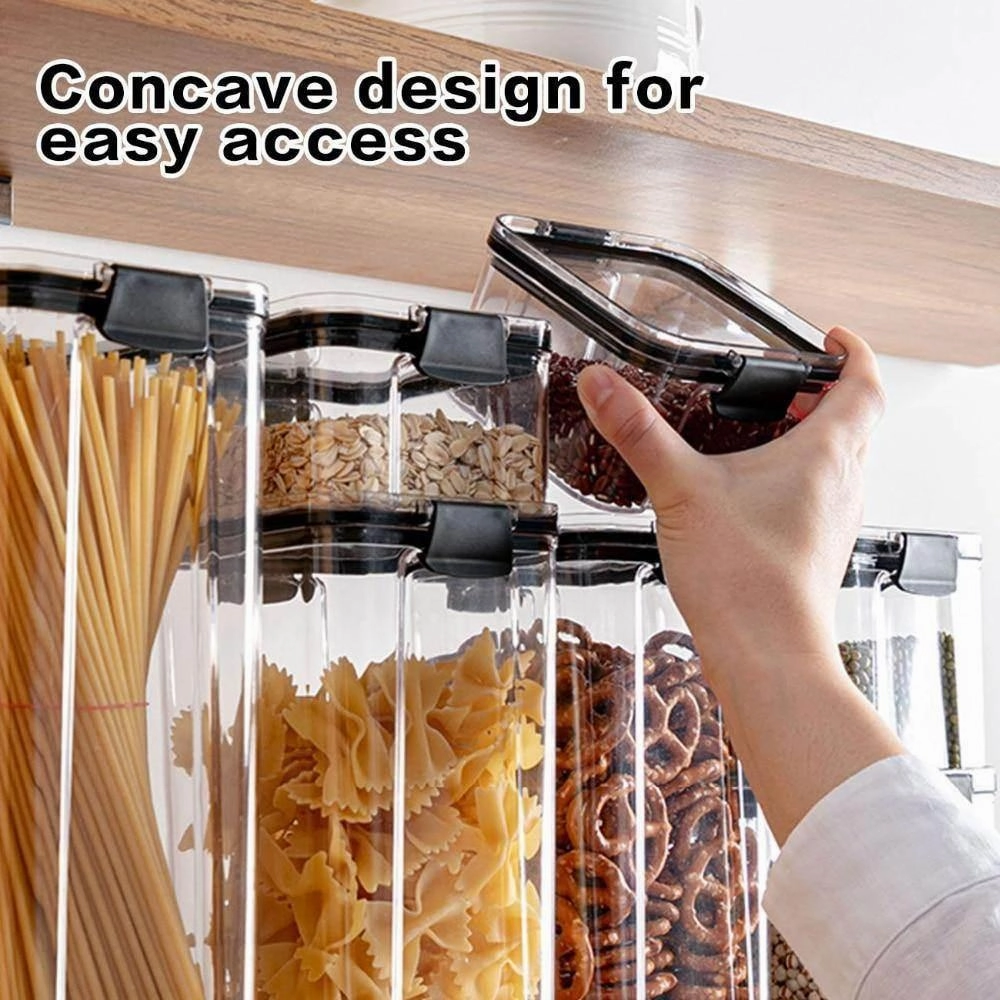 Transparent Grain Storage Container - Airtight Food Organizer