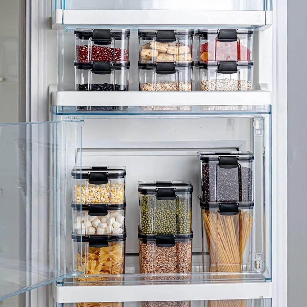 Transparent Grain Storage Container - Airtight Food Organizer