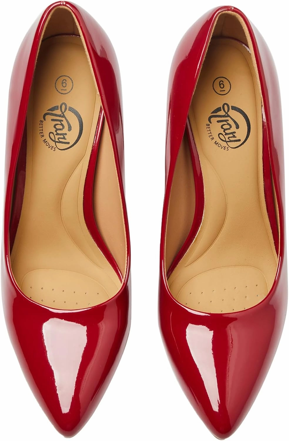 Trary Women’s Slingback Pumps, Black Heels Gold Heels Nude Pink Red Heels, Pointed Toe High Heels for Women Sexy Stiletto Heels Buckle Ankle Strap Closed Toe Pumps Office Party Prom Dress Shoes