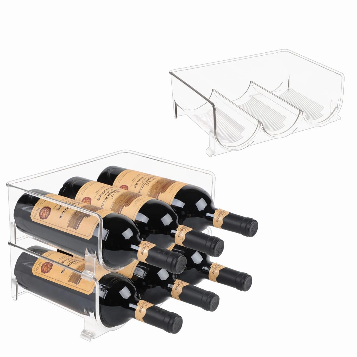 Triple Stackable Wine Bottle Rack