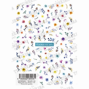 Tsumekira flicka nail arts Produce 5  NN-FLI-108 Watercolor garden