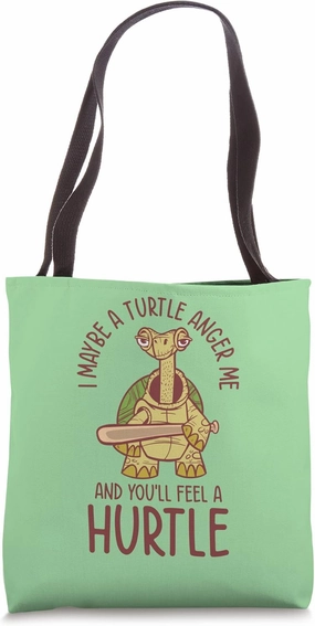 Turtle Reptile Nature Mean Turtle Lover Aquatic Animal Pet Tote Bag