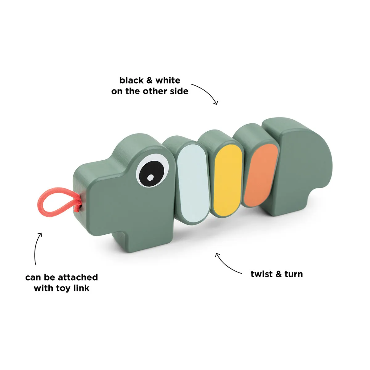 Twist & turn toy - Croco - Green