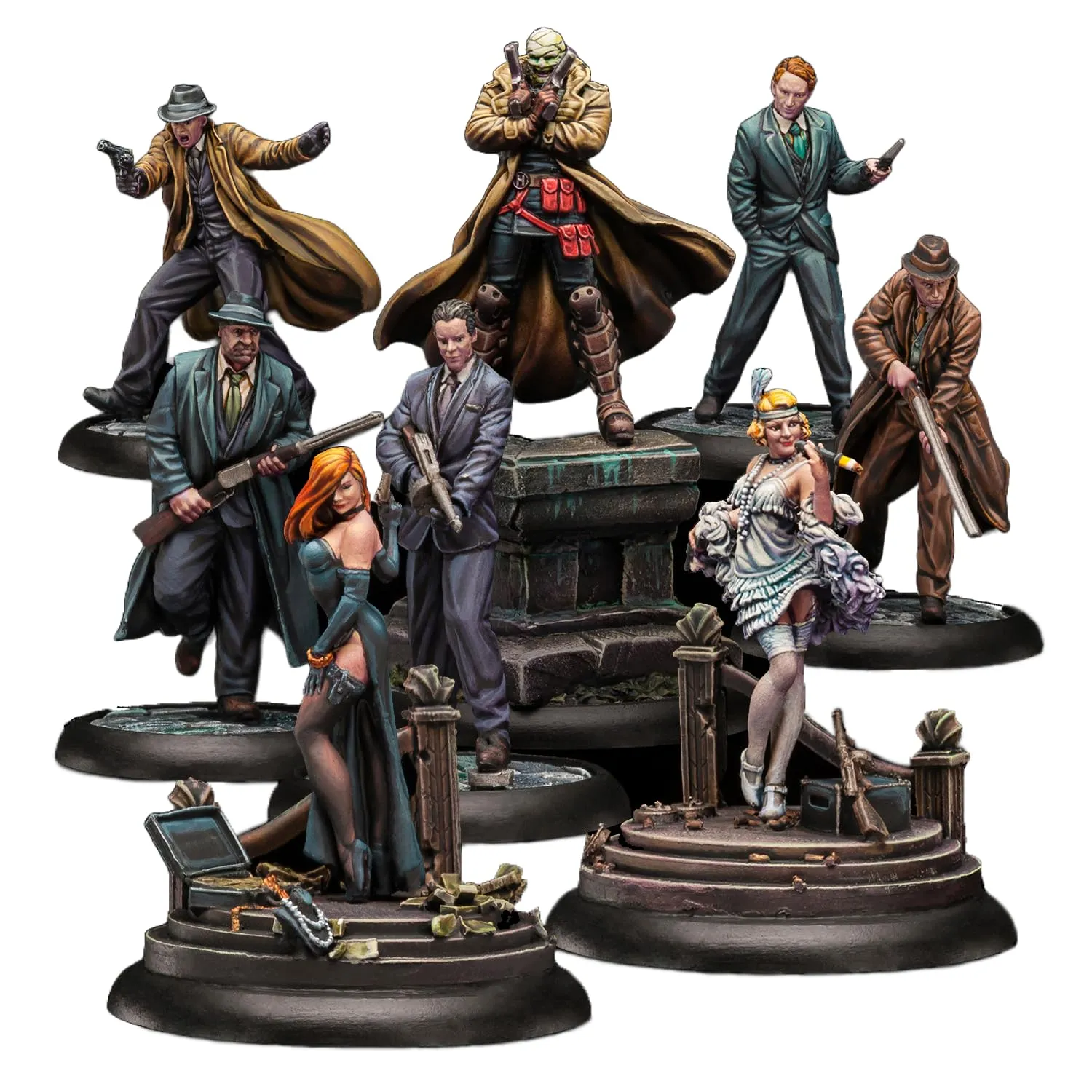 Two-Face Gang Knight Models Painted Miniature Wargaming Figure Pre-Sale | Art Painting Level