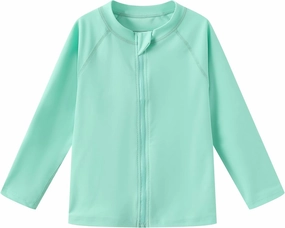 Ubestyle Boys and Girls UPF 50  Long Sleeve Zip Rash Guard Swim Shirt Top Baby Toddler Swimsuits Sun Protection