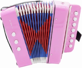 Vaguelly Accordion Musical Instrument Toy Educational Fun for Boy Girl Early Learning Music Toy for Sensory Development and Parent-boy Girl Interaction