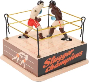 VGEBY Vintage Clockwork Boxing Toy Collectible Iron Decor Display, Interactive Fun for Home Decor