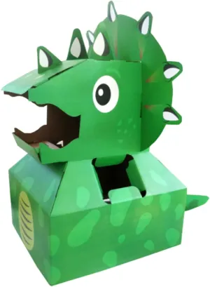 VICASKY 1pc Dinosaur Model Educational Paper Carton Toy for Boy Girl Interactive Assembly Plaything Hand-eye Coordination Color Perception and Thinking Skills