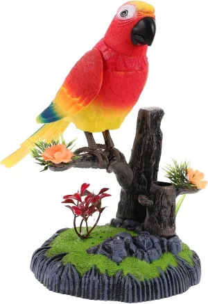 VICASKY Interactive Electric Bird Toy Lifelike Chirping Plastic Bird for Boy Girl Educational Plaything to Imagination and Coordination Realistic Sound Effects for Creative Play