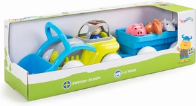 Viking Toys Tractor with Trailer & Animals