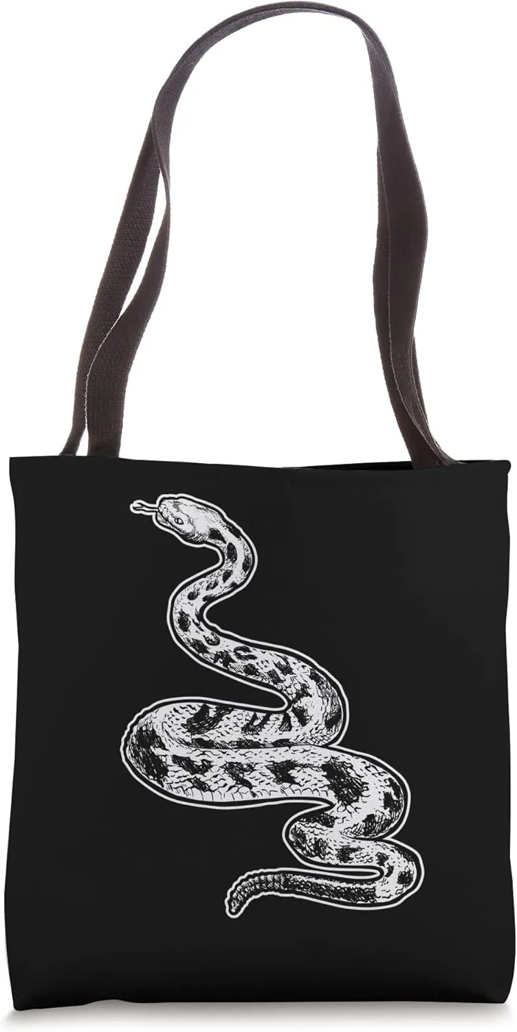 Vintage Ophiology South American Rattle Snake Tote Bag