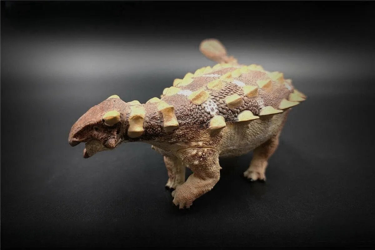 Vitae 1:35 Scale Jinyunpelta sinensis Figure Ankylosaur PVC Dinosaur Model Collection Decor Gift Birthday Party for Adult (A)