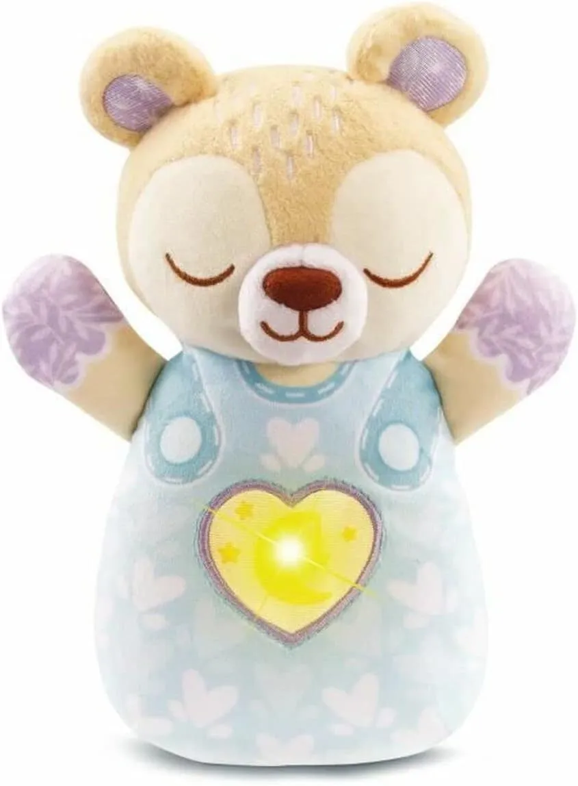 VTech - My Lumi Dodo Blue Teddy Bear, Baby Teddy Bear with Nomadic Musical Night Light, Lullabies, White Sounds and Nature Sounds Machine Washable, Newborn Gift