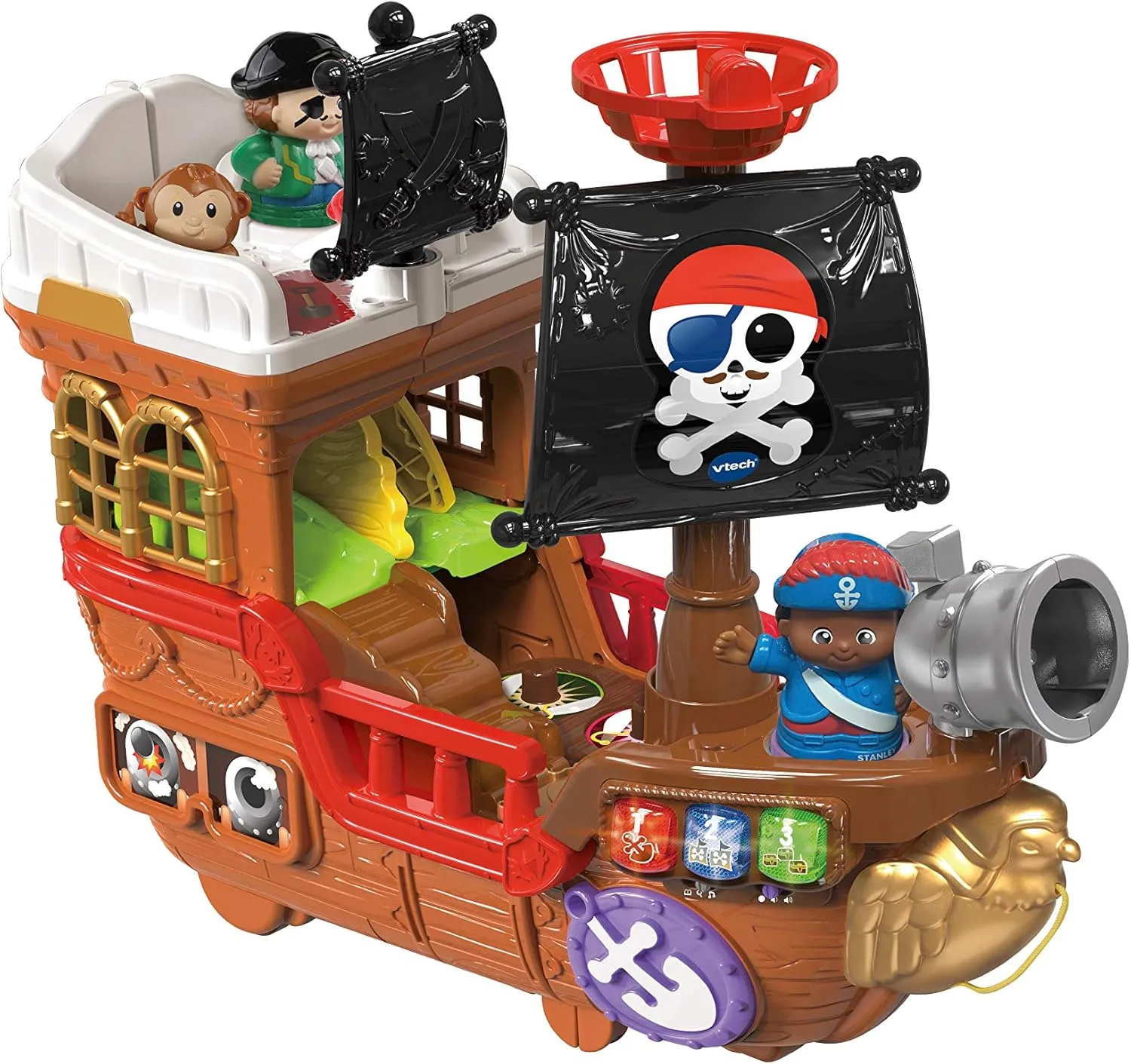 VTech Toot-Toot Friends Kingdom Pirate Ship Baby Interactive Toy for Imaginative Play | 1, 2, 3  Year Old Boys and Girls