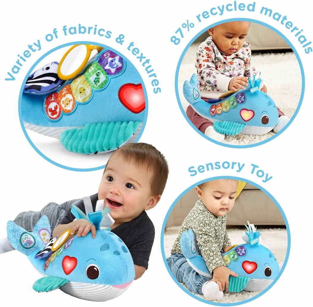 VTech Baby Snuggly Sounds Whale - Sensory Toy with Lights & Music