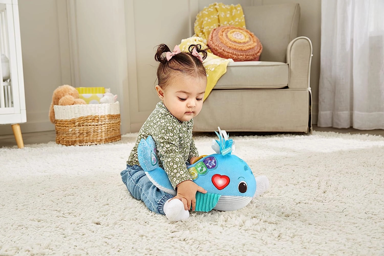 VTech Baby Snuggly Sounds Whale - Sensory Toy with Lights & Music