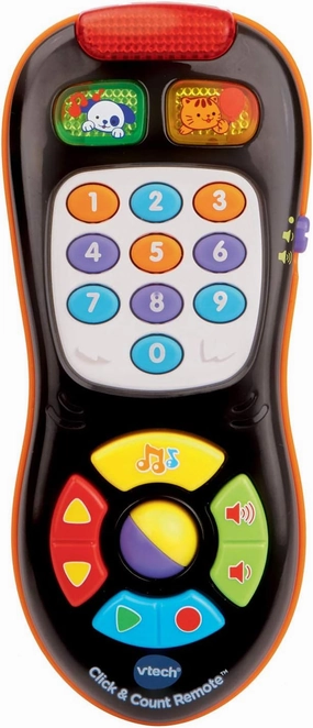 VTech Click and Count Remote (Frustration Free Packaging), Black, 2.95 x 6.69 x 1.38 Inches