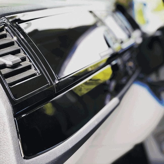 VW Transporter T6 Lower Dash Styling Trims Comfort Dash Gloss Black Painted and Ready to Fit (Set of 6)