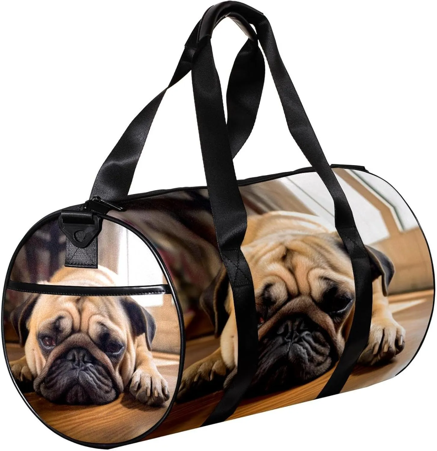 Weekender Travel Bag,Small Gym Bag,Bulldog Cute Pet Dog,Gym Duffle Bag