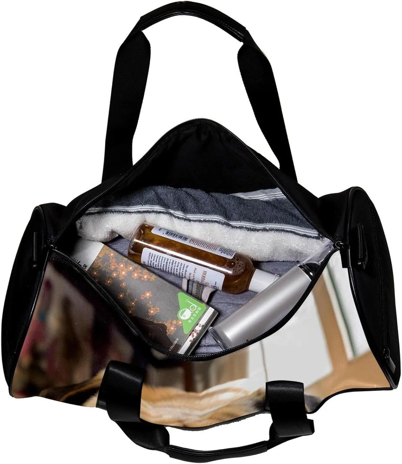 Weekender Travel Bag,Small Gym Bag,Bulldog Cute Pet Dog,Gym Duffle Bag