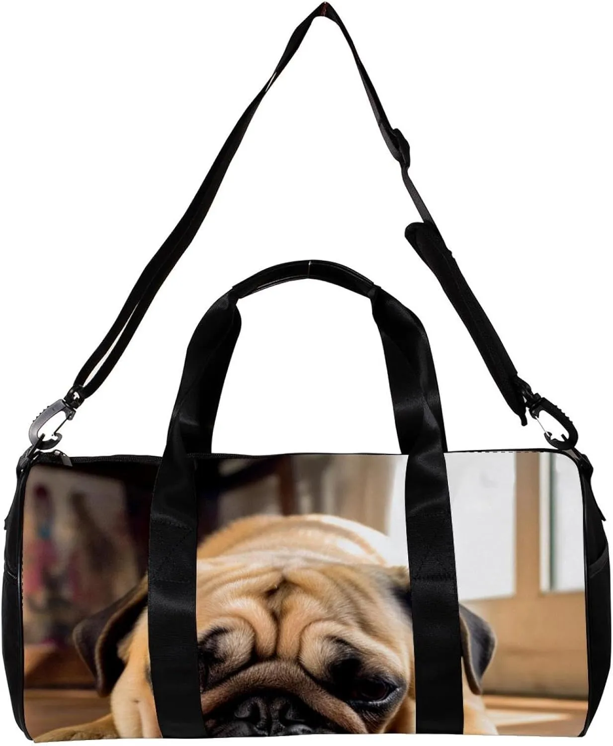 Weekender Travel Bag,Small Gym Bag,Bulldog Cute Pet Dog,Gym Duffle Bag
