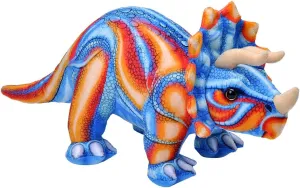 Wild Republic Dinosaur Triceratops, Gift for Kids, Plush Toy, Fill is Spun Recycled Water Bottles, 12 Inches