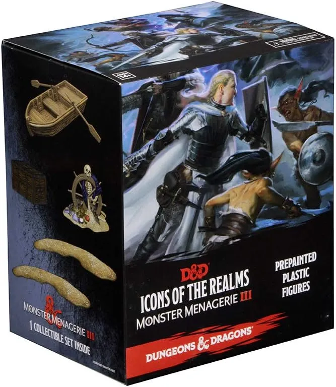 WizKids Dungeons and Dragons: Icons of The Realms: Monster Menagerie 3 - Pre Painted Plastic Figures Booster Box