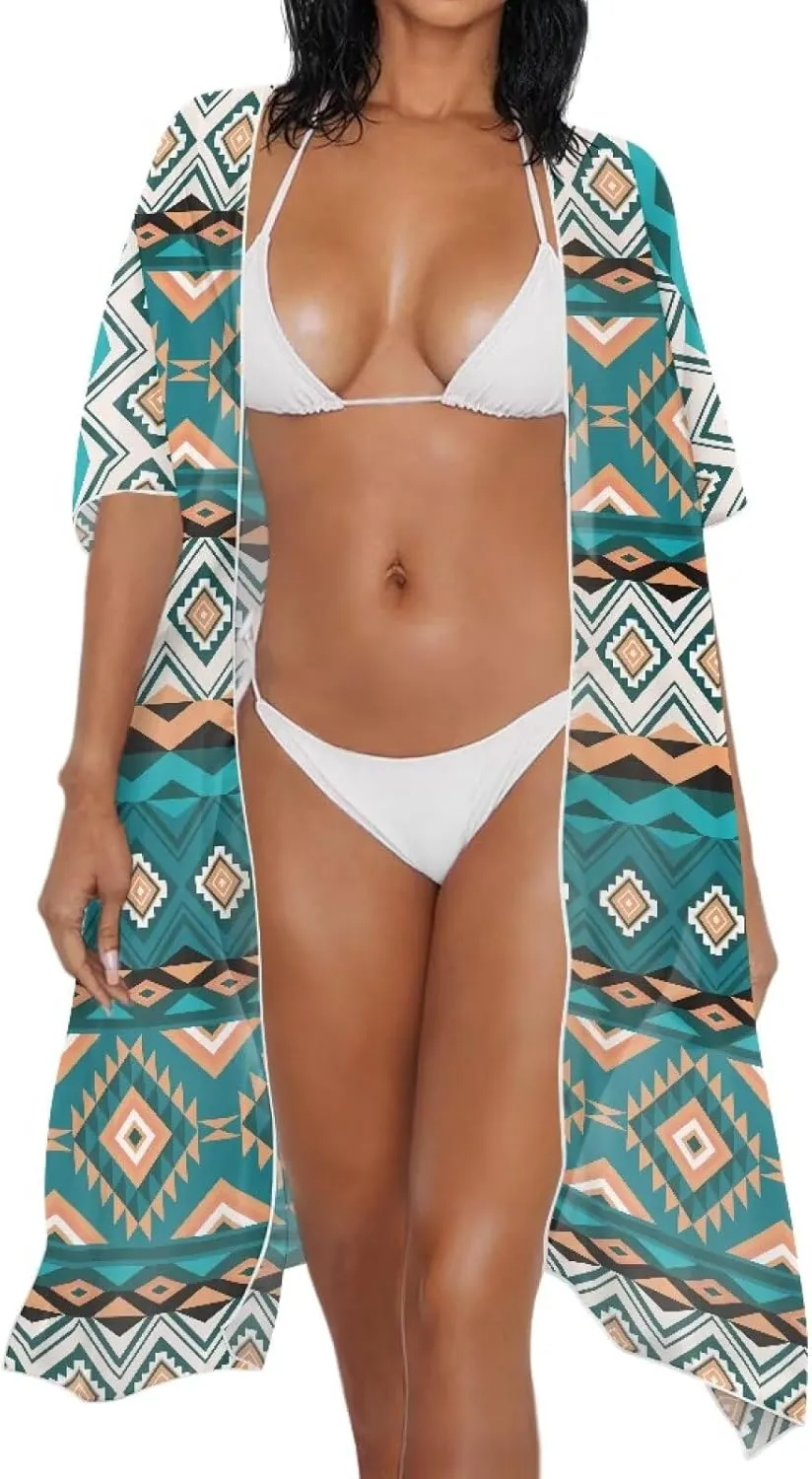 Women Swimsuit Set Kimono 3 Piece Swimsuit Cover Ups Plus Size String Bikini Pool Party Outfits