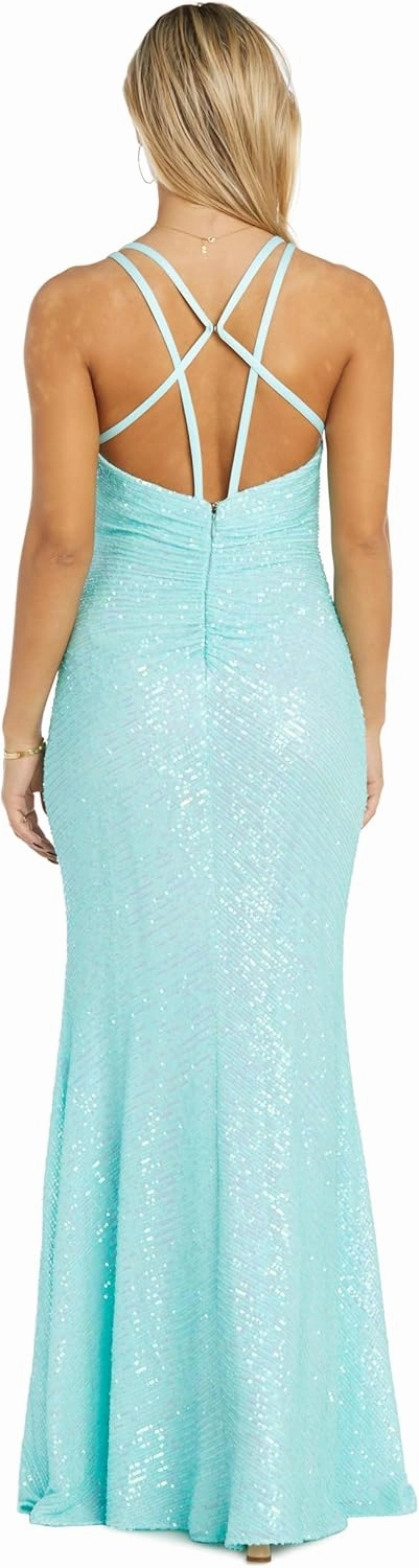 Women's One Size Prism Shimmer Iridescent Gown