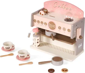 Wooden Kitchen Toys for Kids, Toddler Playset, Pretend Coffee Maker for Girls & Boys