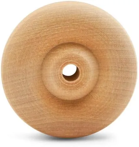 Woodpeckers- Classic Wooden Craft Toy Wheels 2" X 1/4" Axle Hole - 24 Pack