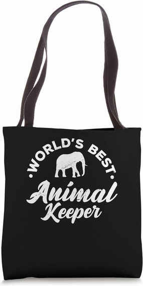 Worl's Best Animal Keeper Animal Lover Zookeeper Zoologist Tote Bag