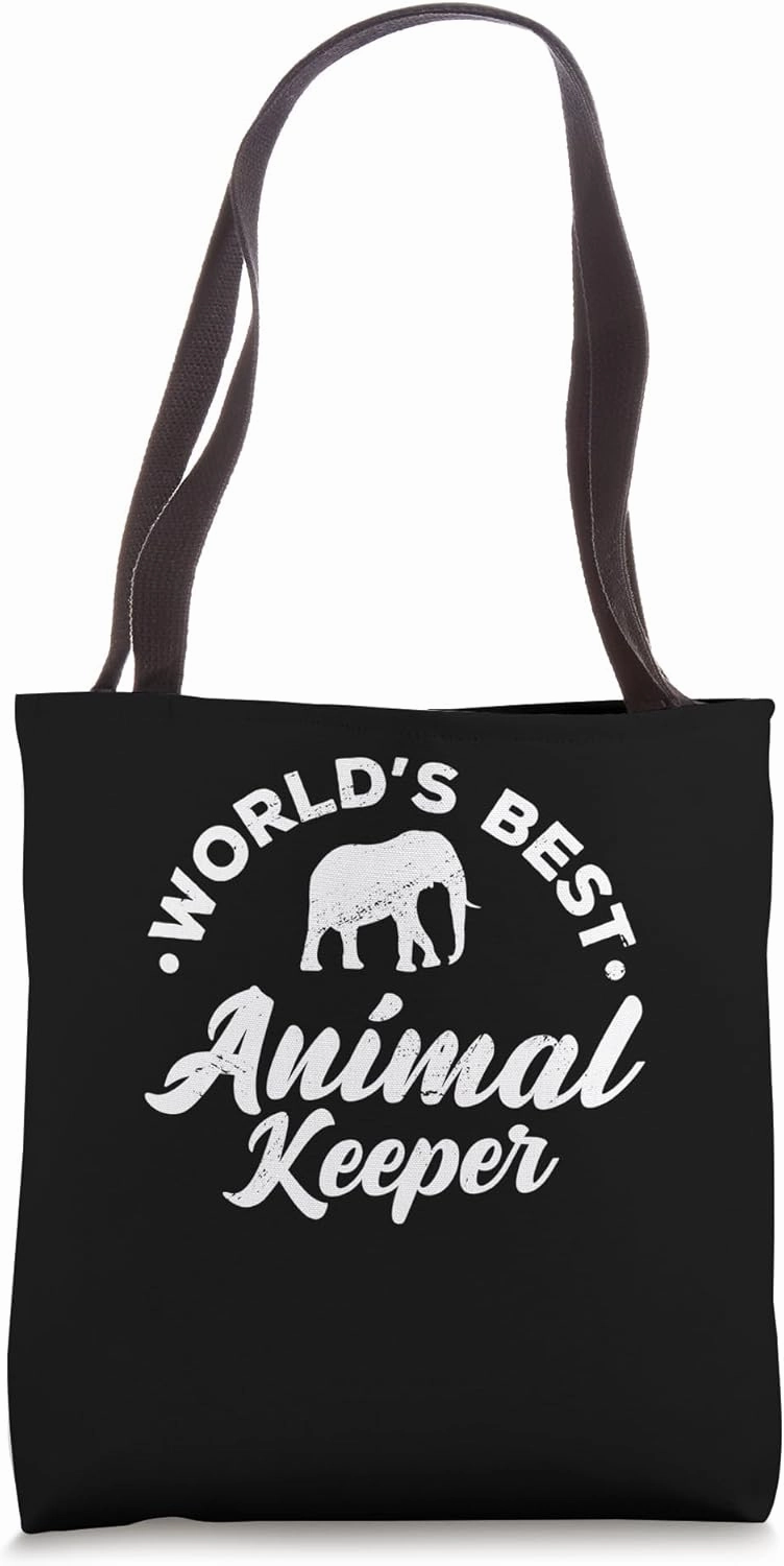 Worl's Best Animal Keeper Animal Lover Zookeeper Zoologist Tote Bag
