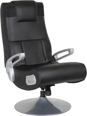 X Rocker SE Pro Video Gaming Lounging Pedestal Chair, Wireless Audio, 2 Speakers, Subwoofer, Foldable, Padded Armrest, 5127401, 30.7" x 30.7" x 39.76", Amazon Exclusive, Black
