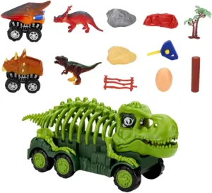 Yardwe 1 Set Educational Dinosaur Car for Simulation Game Slide Car with Vivid Design Enhances Hand Eye Coordination and Cognitive Skills Present for Young Dinosaur Fans