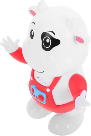 Yardwe Dancing Musical Cow for Interactive Light Up Music Electric Animated Walking Cow for Fun Singing and Dancing Educational