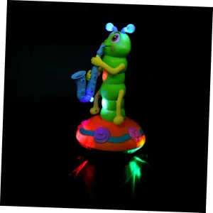 YARNOW Music Toy for Kids Interactive Electric Caterpillar Lights Safe Fun Musical Gadget for Children Random Color