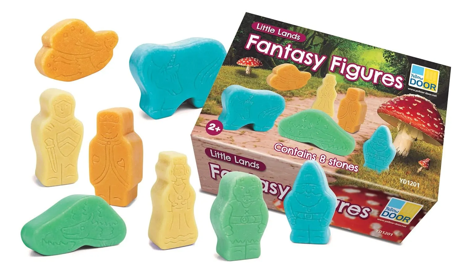 Yellow Door Little Lands – Fantasy Figures, Set of 8 Stone Figures