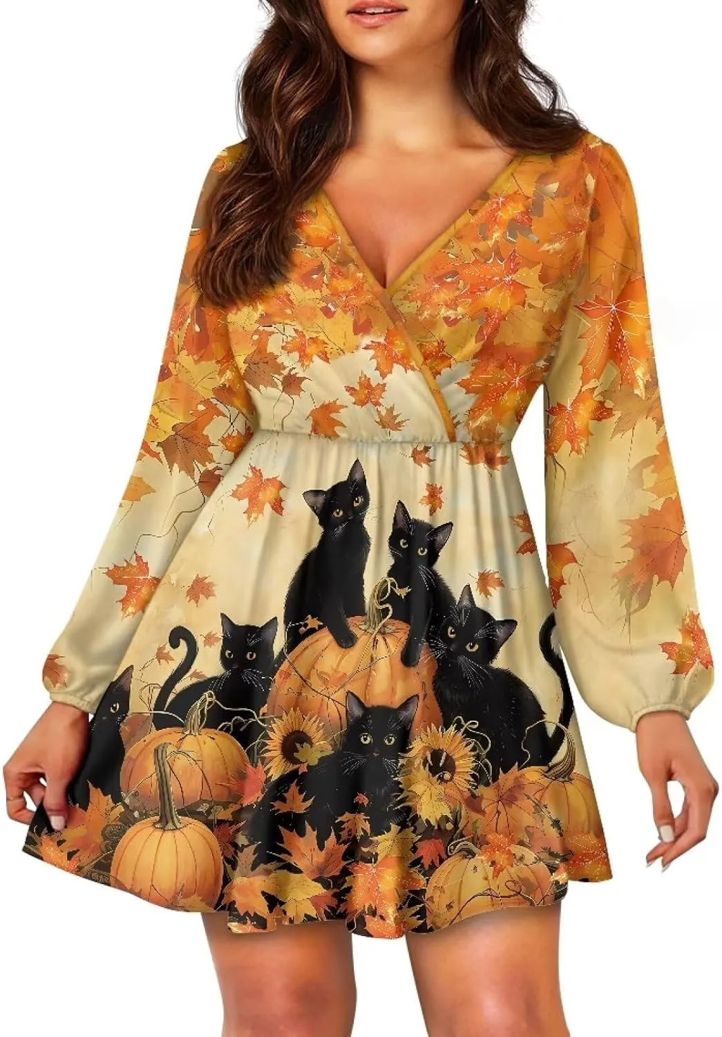 YEXIATODO Midi Dresses for Women 2024 Tunic Dress Empire Waist Maxi Dress Office Dresses for Women Classy Dress,S-2XL