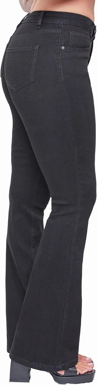 YMI Women's Tall Size Junior Classic High Rise Flare Jean-Long Inseam