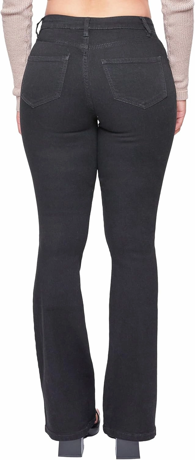 YMI Women's Tall Size Junior Classic High Rise Flare Jean-Long Inseam