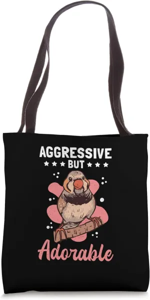 Zebra Finches Pet Bird Dad Mom Zebra Finch Tote Bag