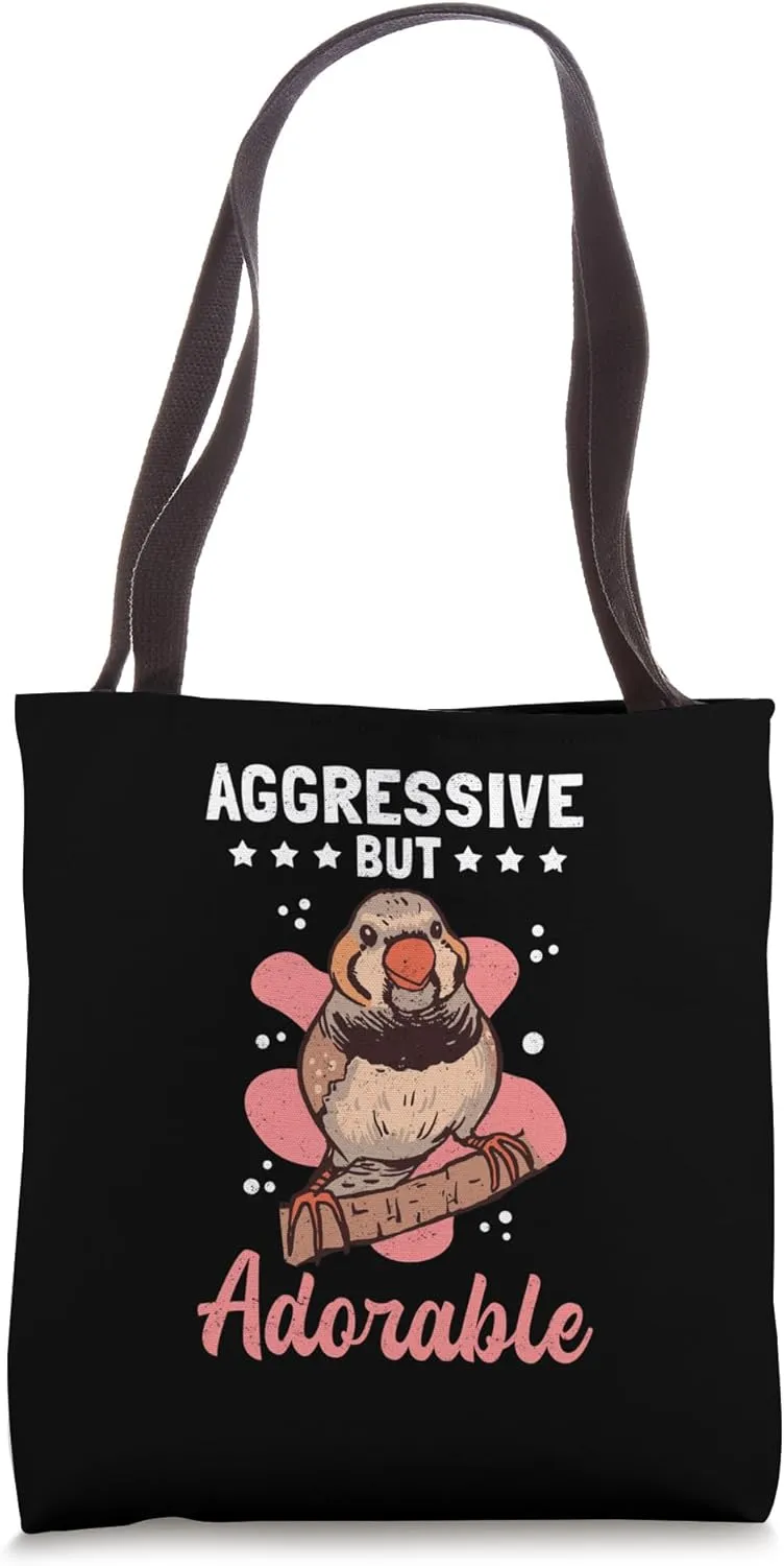Zebra Finches Pet Bird Dad Mom Zebra Finch Tote Bag