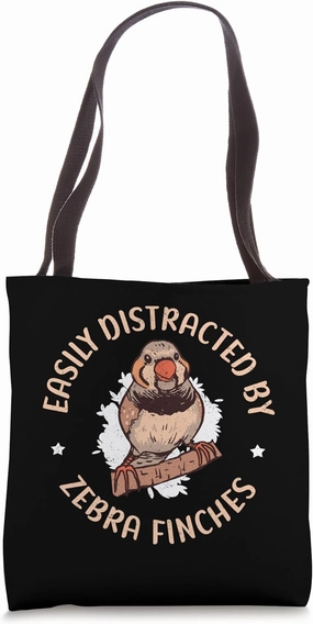 Zebra Finches Pet Bird Dad Mom Zebra Finch Tote Bag