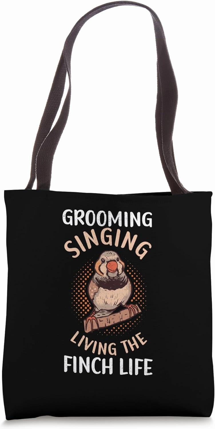 Zebra Finches Pet Bird Dad Mom Zebra Finch Tote Bag