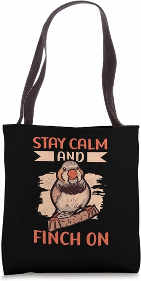 Zebra Finches Pet Bird Dad Mom Zebra Finch Tote Bag