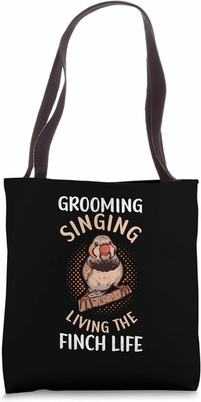 Zebra Finches Pet Bird Dad Mom Zebra Finch Tote Bag