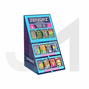Zengaz Cube ZL-30 Chip Set (UK-S4) - Jet Flame Lighters Bundle   48 Lighters with Cube display stand