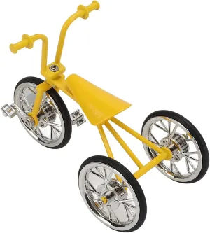 Zerodis Tricycle Model Ornaments,Mini 3D Simulated Alloy Tricycle Ornament Bike Art Sculpture Metal Bike Decorative Figurines